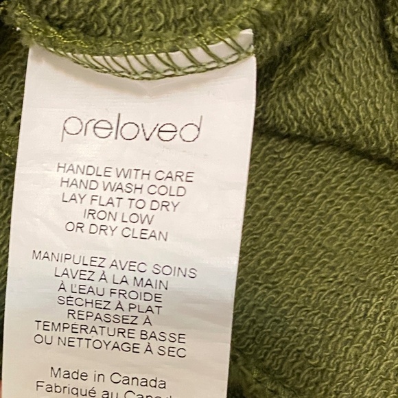 Preloved Lindy Olive Green Sweatshirt Size M - Picture 6 of 7